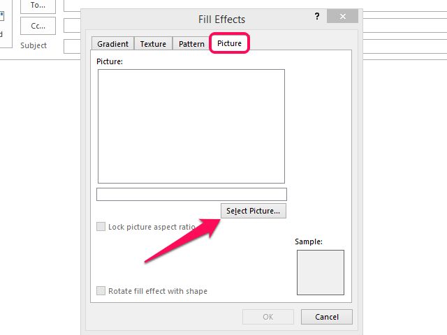 Outlook vous permet d'importer des images enregistrées dans les formats les plus courants, tels que JPG et PNG.